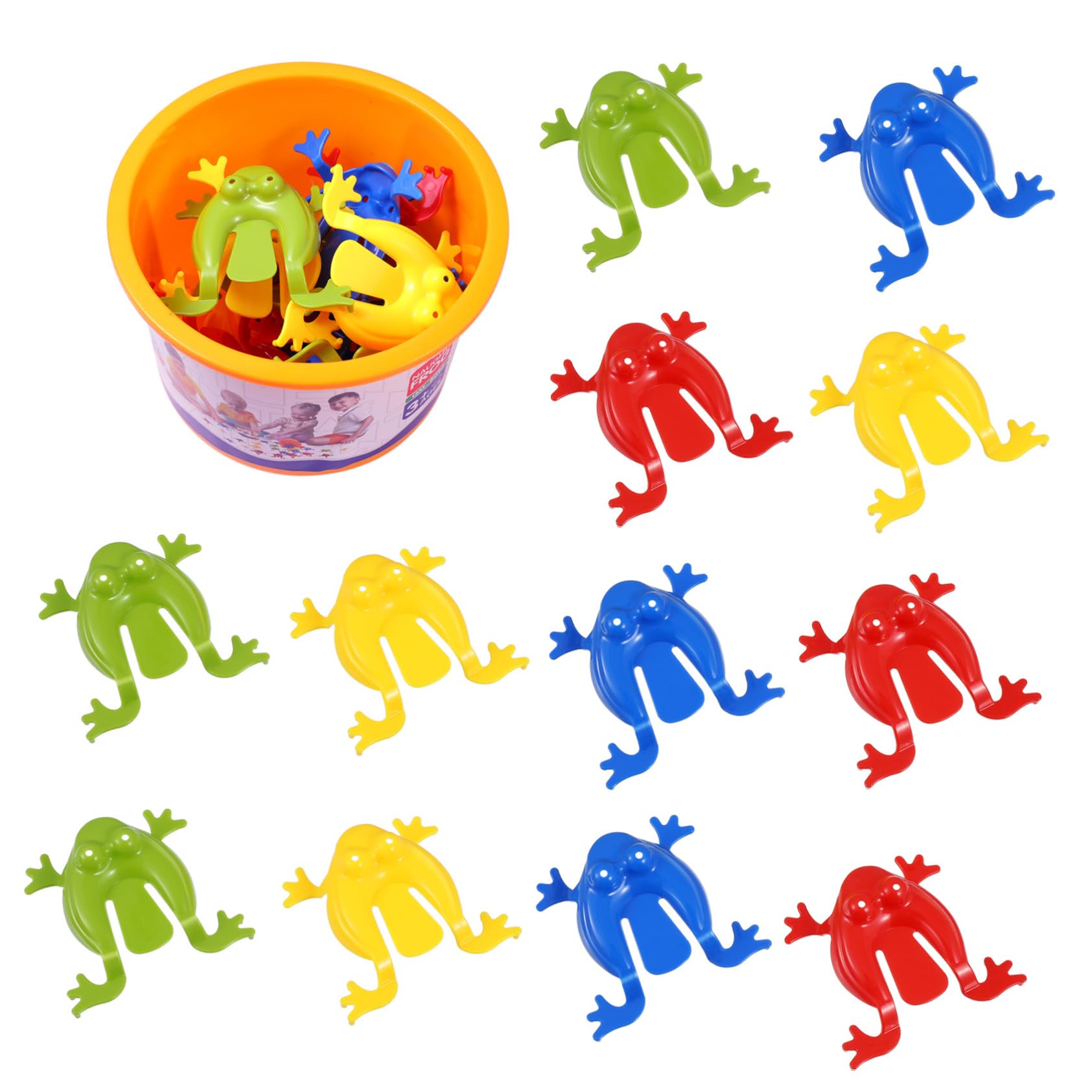 TOYANDONA 1 Set Frog Jumping Toy Soft Froghoppers s Jump  Kids Party Favors s s Kit Bucket Children s Toddlers Educational Play