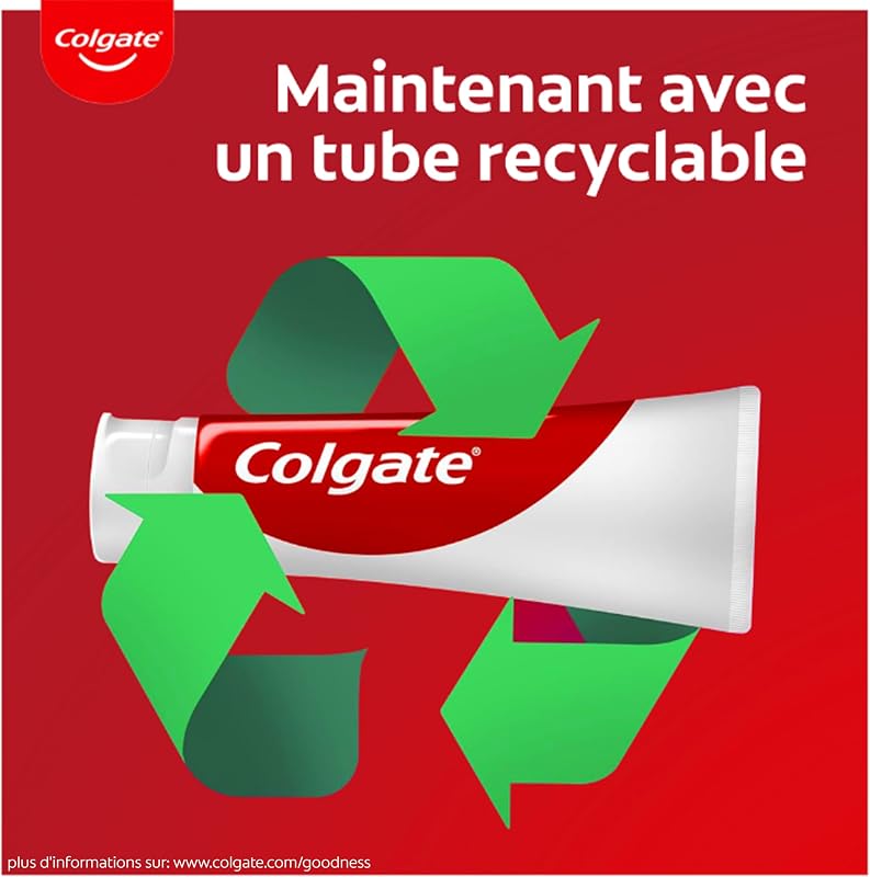 Dentifrice Blancheur Max White Optic, Lot de 4 x 75 ml