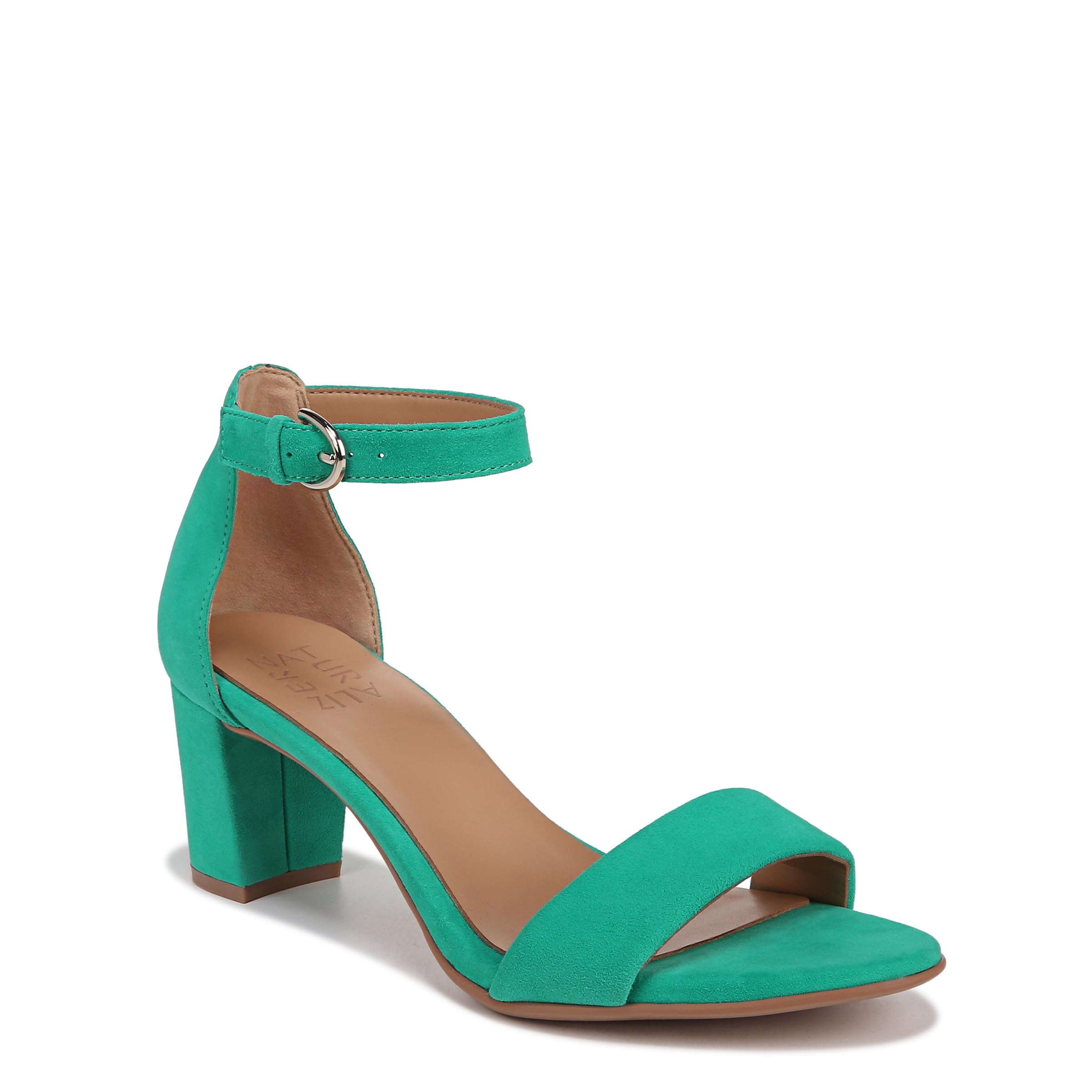 Photo 1 of Naturalizer Womens Vera Sandal Jade Green Suede 5 M