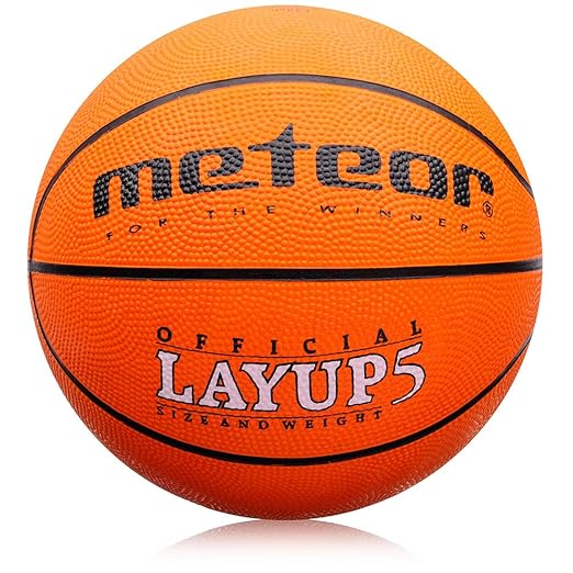meteor® Layup Kinder Jugend Basketball Größe 5 ideal auf die