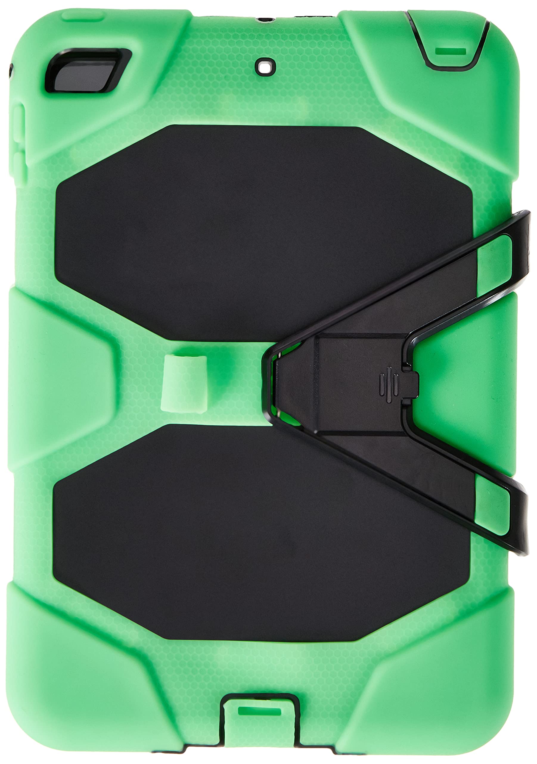 Case for iPad 7.9 Inch Mini 5 2019 / iPad Mini 4 Case with Stand, 3 in 1 Rugged Structural Drop Proof Case with Grip Stand - Green