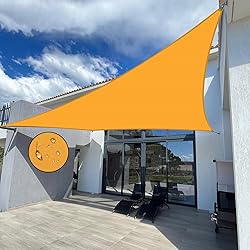 Jneaicn Shade Sail Waterproof Sun Canopy Triangle