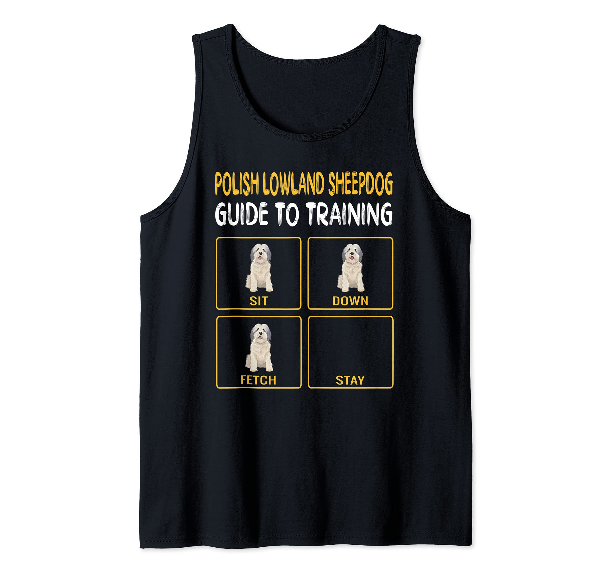 Polish Lowland Sheepdog Guide To Training Dog Obedience Tank Top