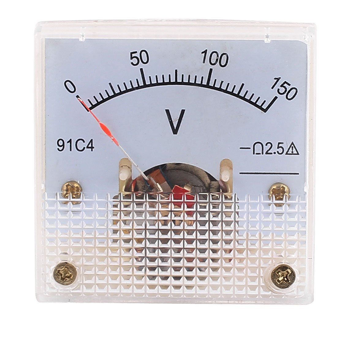 Sourcingmap 11291C4 DC 0-150V Fine Tuning Dial Panel Analog Voltage Meter Voltmeter