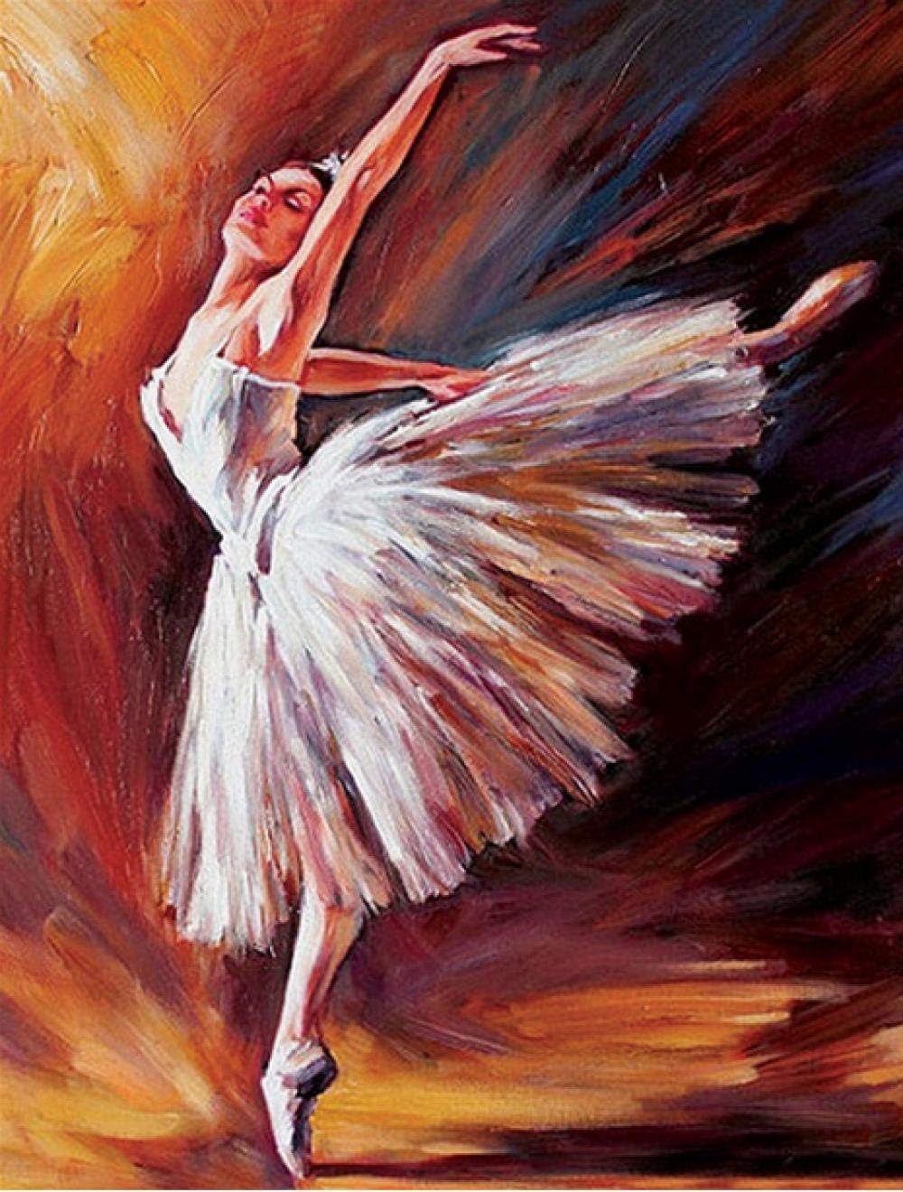 Dingyali Diamond Painting Ballerina Diamond Embroidery Ballet Home Decor Diamond Painting 30X40Cm