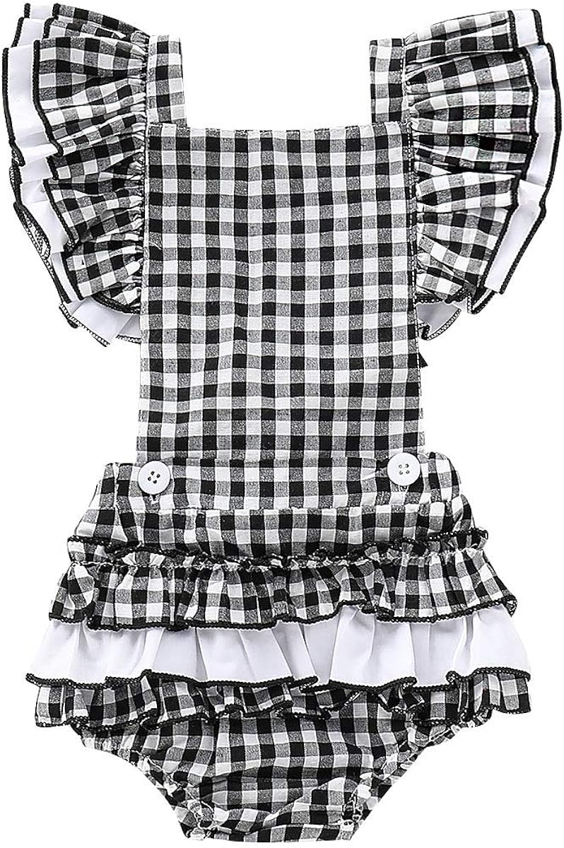 baby girl tartan romper