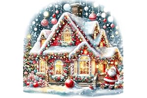 croshom Christmas Diamond Art Kits for Adults Beginners,Christmas Diamond Painting Kits for Adults, 5D DIY Full Drill Diamonds Craft for Adult Gem Arts Gifts, Home Wall Decor 14" x 14"