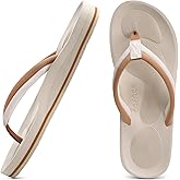 COFACE Flip Flops For Women with Arch Support Comfortable Yoga Mat Orthopedic Sandals Lightweight Womens Flip-Flop