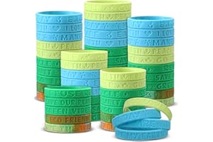 PullCrease 200 Pcs Earth Day Rubber Wristbands Bulk 10 Styles Happy Earth Day Silicone Bracelets Save the Planet Silicone Wristbands with Inspirational Sayings for School Home Office Party Favor Gifts