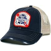 Pabst Blue Ribbon Trucker Hat Navy