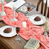 Artoid Mode Boho Coral Gauze Table Runner 300 cm view 5