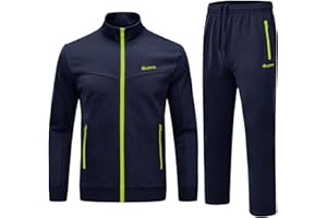 Rdruko Men's Tracksuit Sweatsuits 2 Piece Set Athletic Jogging Gym Activewear Sweat Track Suits Sets