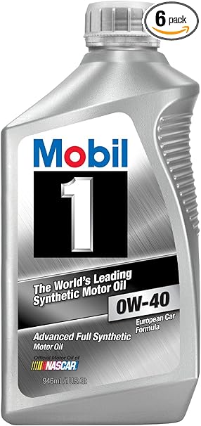 Mobil 1 96989 0W-40 Synthetic Motor Oil 