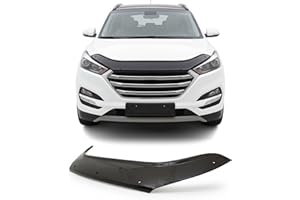Hood Bug Deflector Bugflector/Bug Shield for Hyundai Tucson 2015-2020, Front Hood Protector, Low Profile ABS Bug Guard, Exter