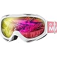 OutdoorMaster OTG Ski Goggles - Over Glasses Ski/Snowboard Goggles for Men, Women & Youth - 100% UV Protection