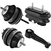 Rockplanet Front &amp; Rear Engine Mount Kit Motor Mount (for Buick Lucerne) | Compatible with 2006-2008 Buick Lucerne 3.8L Front and Rear Motor Mount, Rear Torque Strut Mount