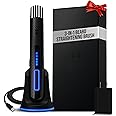The Beard Struggle Carbon X - Heated Brush + Straightener for Men Cordless & Straightening Comb Rechargeable, 3 Heat Settings