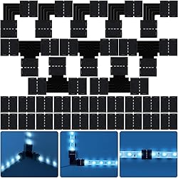 30 Pieces RGB LED Strip Connector Full Kit, 4 Pin
