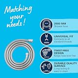 GROHE VitalioFlex Comfort Shower Hose 2m Chrome 27173002 TwistStop Smooth 5 Bar view 3