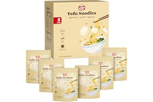 HealSpot Tofu Noodles, High protein ramen, Sugar free Pasta, Low Carb, Low Fat, Non GMO, Keto and Plant Based Friendly Instant Ramen, Ready to Eat Meals, Made with Pure Soy Milk(6 packs)