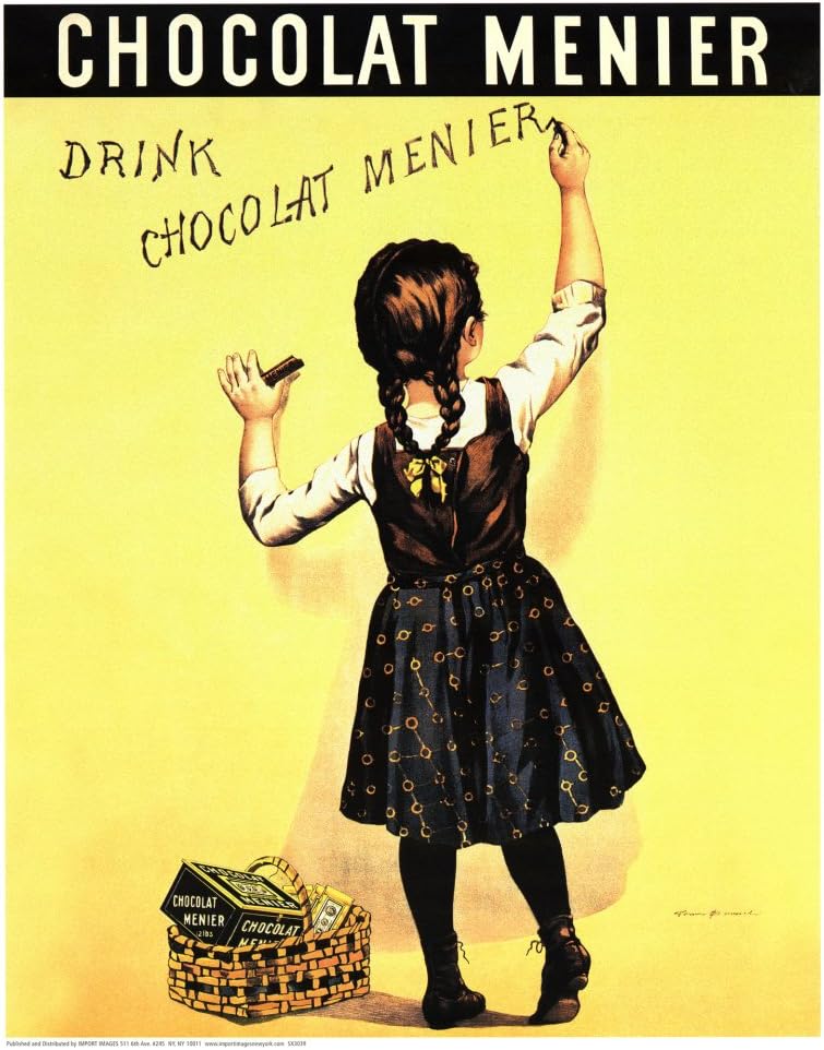 Chocolat Menier by Firmin Bouisset Vintage Advertisement Art Print Poster (16 x 20)