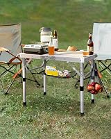 Sportneer Folding Camping Table Adjustable Height Small Portable 23.6" x 15.7" view 2