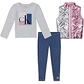Calvin Klein girls 3pc Puff Vest Pant Set