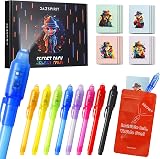 DazSpirit 8 Pieces Invisible Ink Pens and Notebooks Set Detective Theme view 1