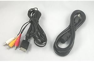 UNKNOWN Video Game Accessories PHAT FAT PS3 Playstation 3 Hookup Connection Power Cord Composite AV Cable
