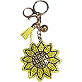 Popfizzy Bling Keychain Accessories for Women, Rhinestone Keychain, Car Keys Keychain Charms, Cute Purse Charms for Handbags
