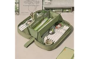 Tired of Messy Supplies Volcano Themed Large Capacity Pencil Case Only Case No Contents Multi Layer Organizer for College Sta