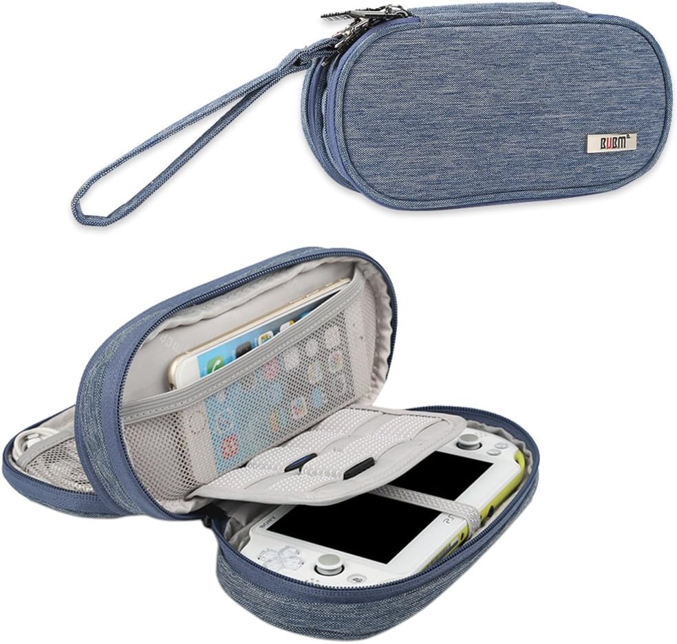BUBM Double Compartment Storage Case Compatible with PS Vita