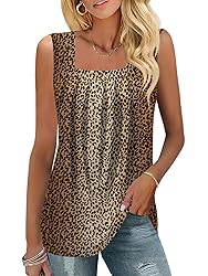 KTILG Womens Tops Dressy Casual Summer Loose Square