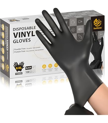Zmeidao 100pc Disposable Nitrile Gloves, Chemical Resistant, Powder - View #7