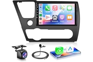 4G+64G Android 15 Car Stereo for Honda Civic 2013-2017 with Wireless Carplay Android Auto, 9 Inch 1280 * 720 Touch Screen GPS