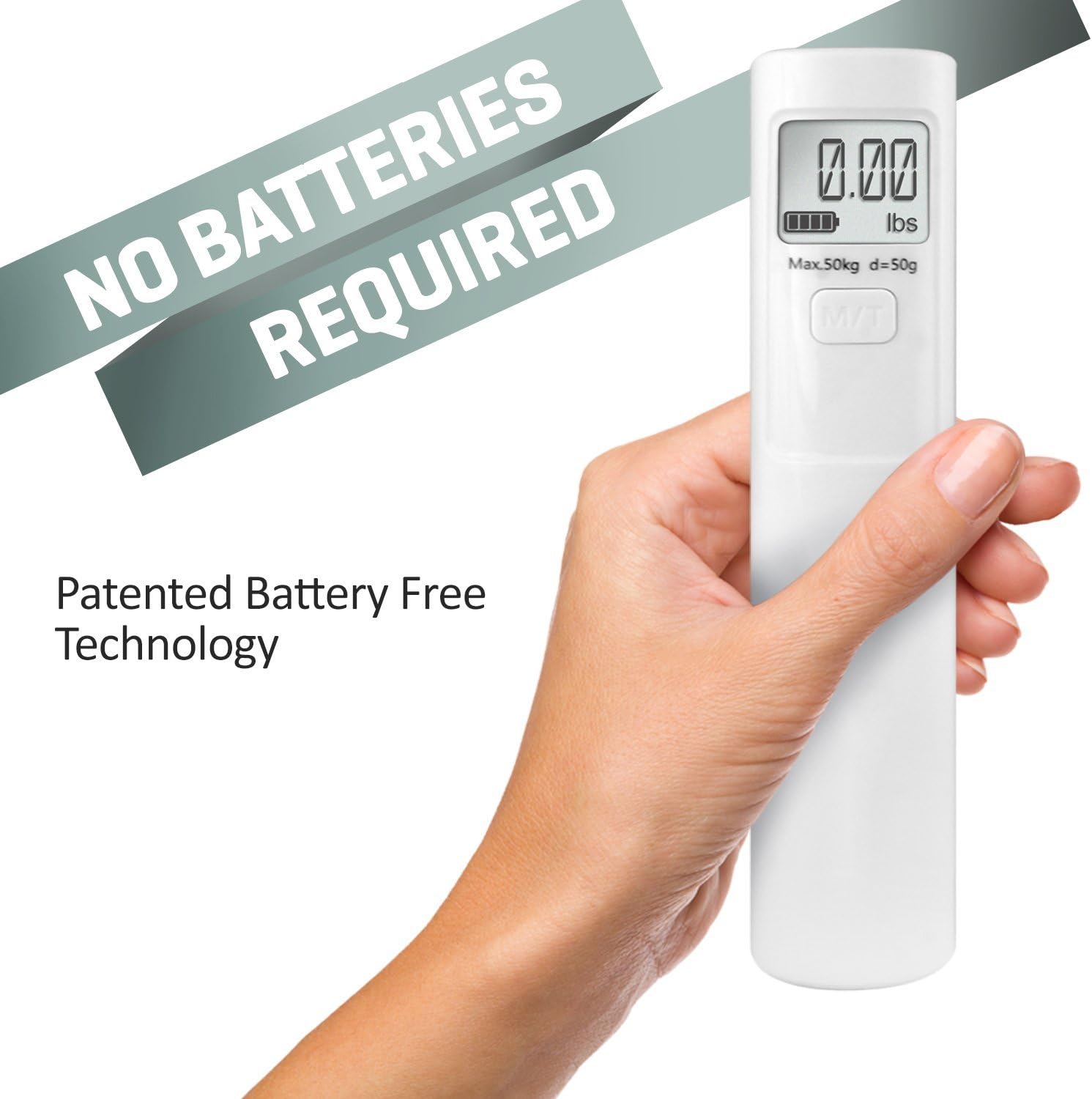 Battery Free The Shake Me Luggage Scale Just Shake & Weigh, No batteries EVER!