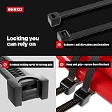ERKO Cable Ties Clear Large 780 x 9.0 mm 100 Pieces 177 lbs Strength view 5