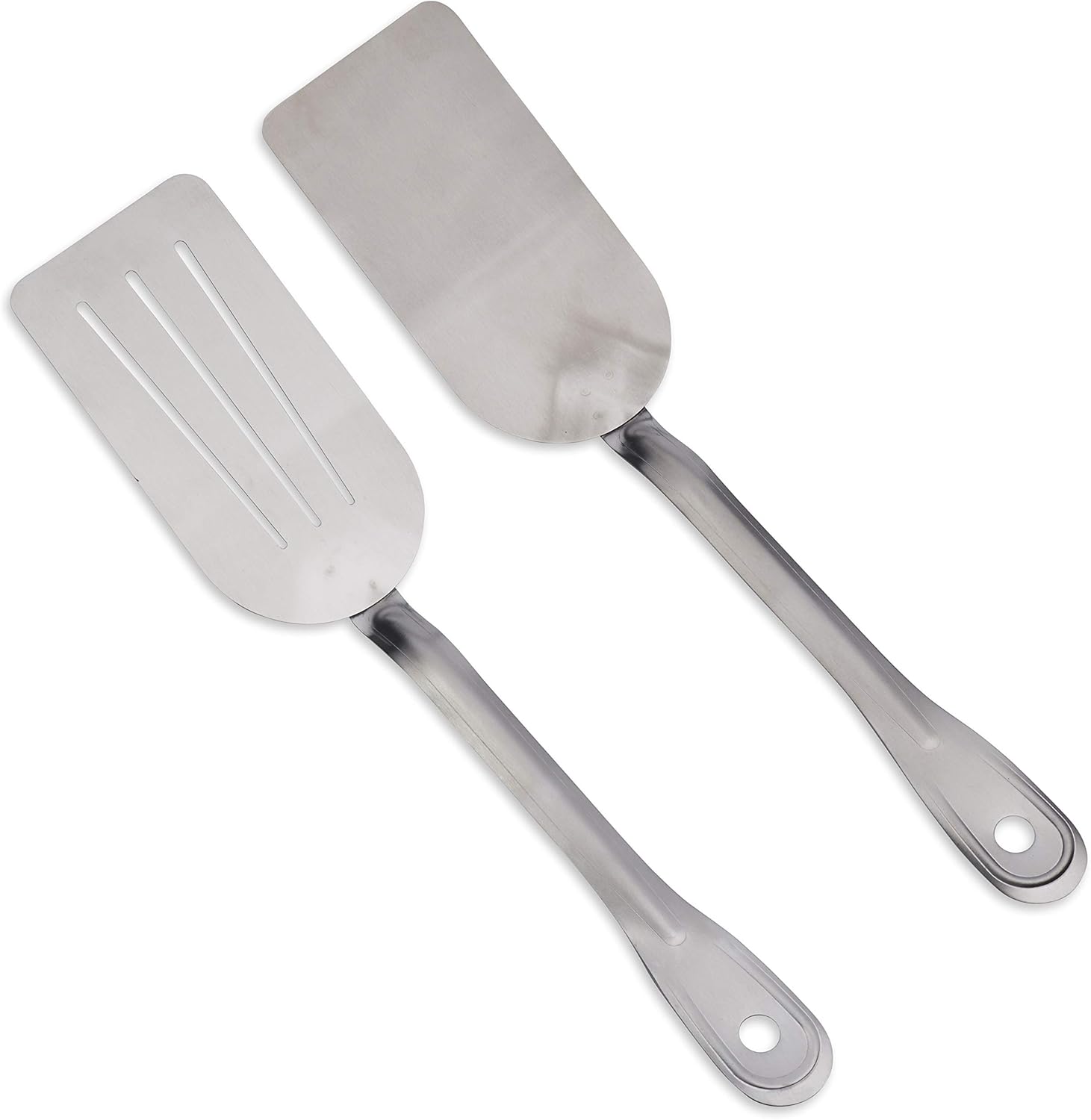 14" Stainless Steel Spatula Turner 2 Piece Set Kitchen