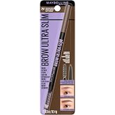 Maybelline Express Brow Ultra Slim Eyebrow Makeup, Brow Pencil with Precision Tip and Spoolie for Defined Eyebrows, Medium Brown, 1 Count (Packaging May Vary)