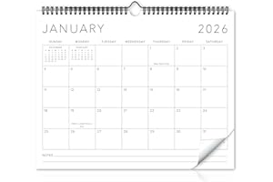 ZICOTO Beautiful 2026 Wall Calendar - Runs from January 2026 until July 2027 - Large 14.5" x 11.5" Office Wall Calendar for Easy Organizing