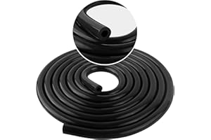 CXCCOI 10FT 1/4" ID Vacuum Hose Automotive,Silicone Vacuum Lines Automotive Temperature Resistance -76℉-392℉,Multi-Purpose Upper Radiator Hose for Radiator Brake Booster Lines (Black)