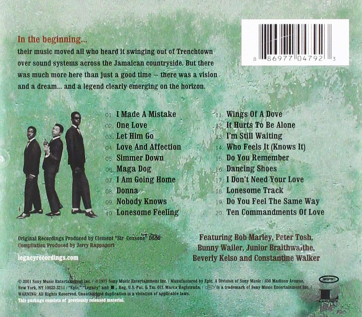 Bob Marley The Wailers Trenchtown Days The Birth Of A Legend Amazon Com Music