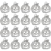 HEALLILY 100Pcs Pumpkin Charms for Jewelry Making Bulk Metal Pendant Ornaments Halloween Diy Beads for Bracelet Necklace Earring Crafts