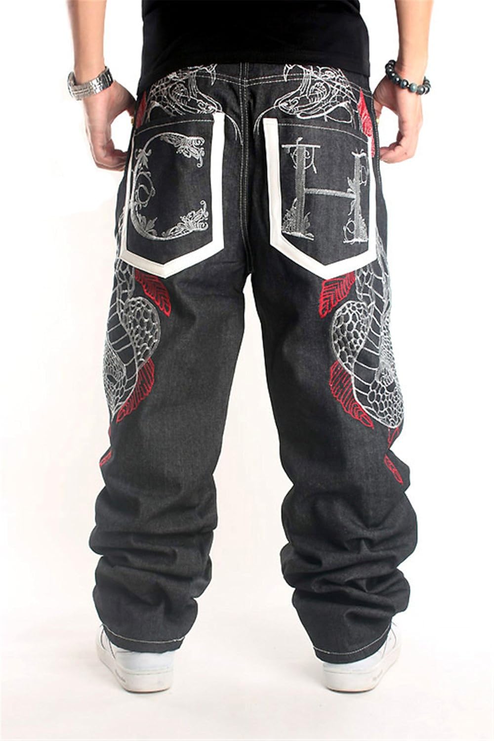 black trousers jeans