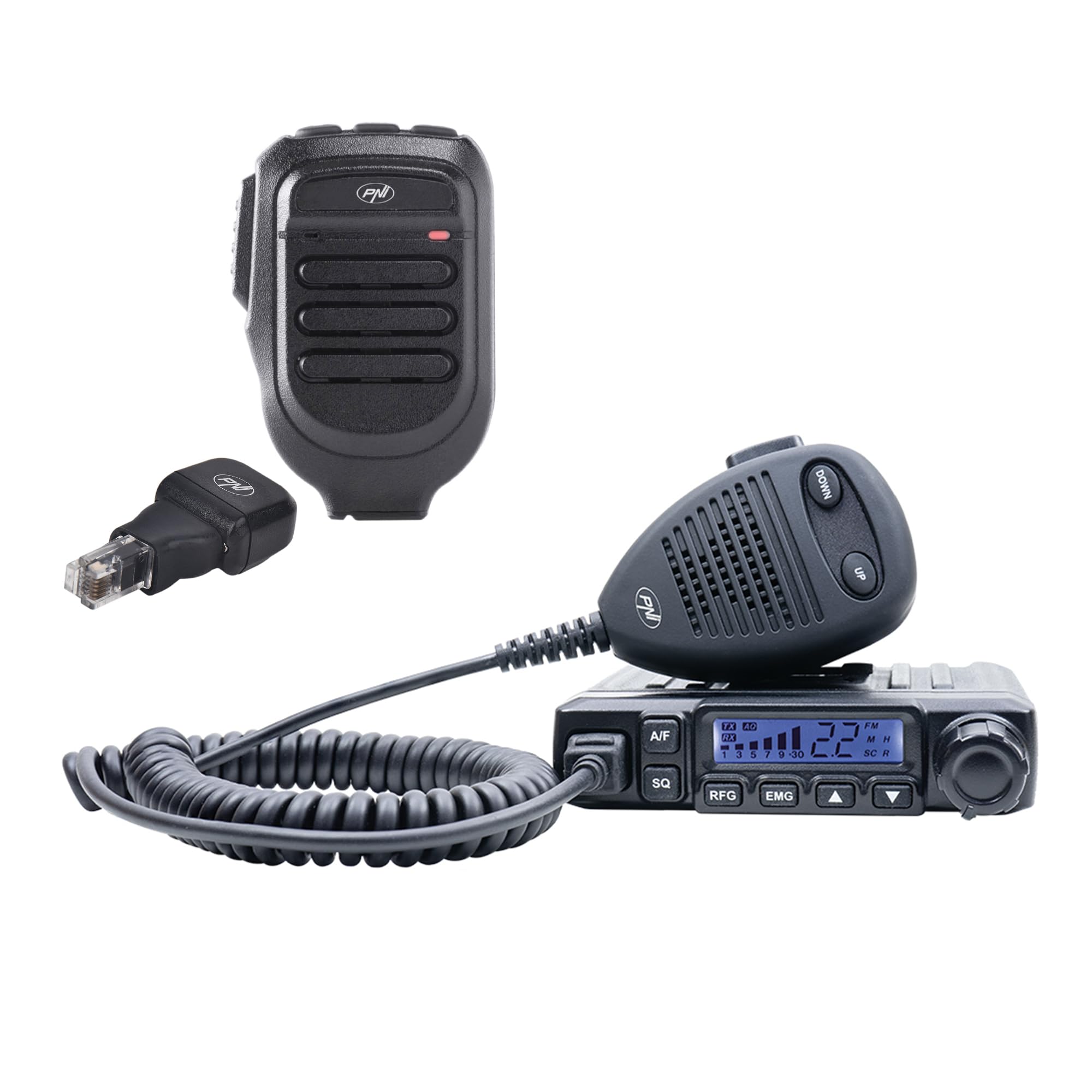 CB radio station PNI Escort HP 6500 and additional microphone Dongle with Bluetooth PNI Mike 65 included