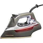 CHI Steam Professional Iron for Clothes with Vertical Steam Burst | Titanium Ceramic Soleplate, 300+ Steam Holes, 1700 Watts, 3-Way Auto Shutoff, XL 10' Cord