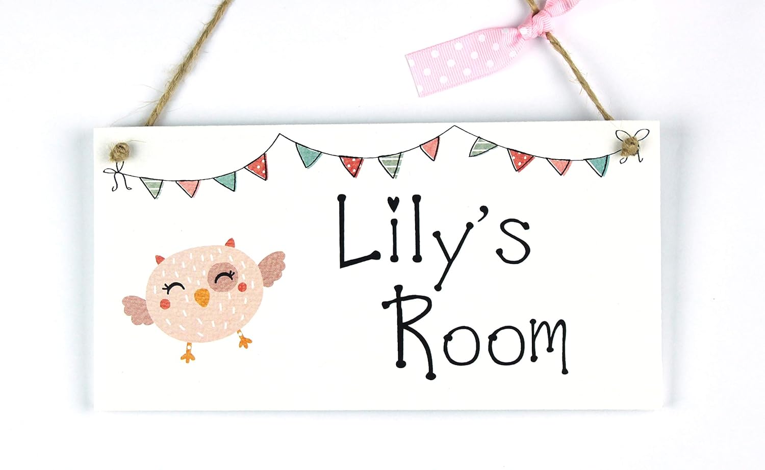 Home & Garden Girls Door Sign Name Plaque Nursery Bedroom Gift Baby