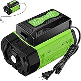 56V 5.0Ah Battery and Charger Combo Replacement for EGO 56V Batttery BA2800 BA4200 BA1400, Compatible with EGO 56 Volt Battery Power Tools Lawn Mower Leaf Blower Chainsaw