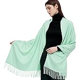 Gragengs Pashmina Shawls and Wraps Scarfs for Women Wedding Party Winter Warm Long Solid Color