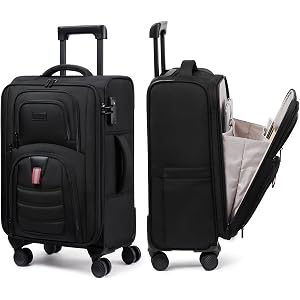 LOVEVOOK Carry On Luggage 22x14x9 - Airline Approved Spinner Suitcase | Lightweight Travel Suitcase with TSA Lock 22-Inch Cab